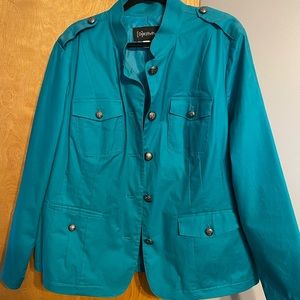 Teal/aqua Relativity size 18W Jacket